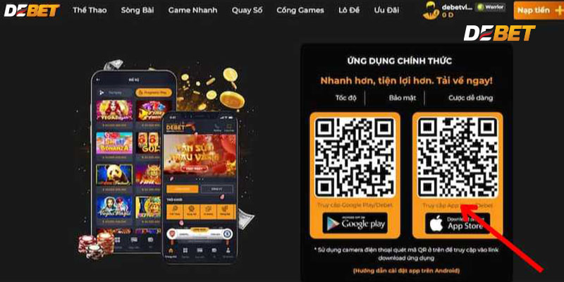 Tải ứng dụng cho IOS.