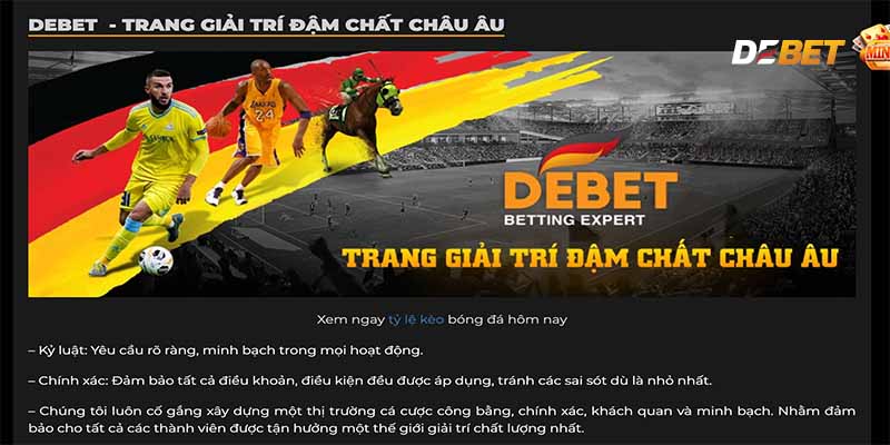 Về Chúng Tôi Ảnh hưởng của DEBET đối với thị trường trò chơi trực tuyến.
