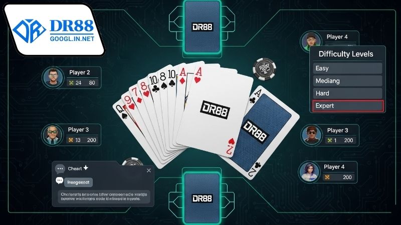 Game bài trực tuyến có nhiều cấp độ chơi DR88 cho người chơi 4 Lời khuyên khi chọn cấp độ tại DR88