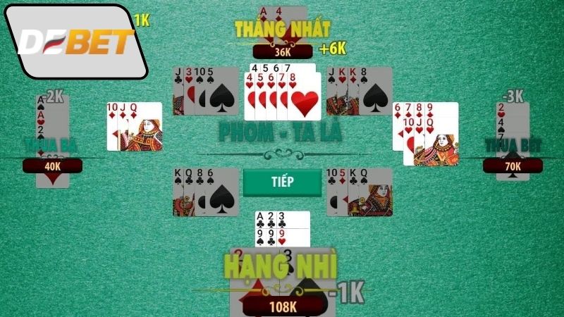 Phỏm trực tuyến Debet – Thách thức trí tuệ, đổi thưởng nhanh 3 Cách chơi Phỏm trên Debet chi tiết nhất